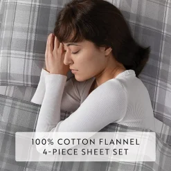 Casual Comfort Solid and Print Flannel Sheet Set