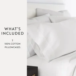 Casual Comfort Solid Cotton 300tc Pillowcase