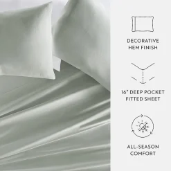 Casual Comfort Solid Cotton 300tc Sheet Set