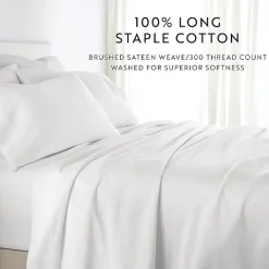 Casual Comfort Solid Cotton 300tc Sheet Set