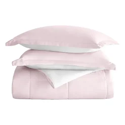 Casual Comfort Solid Reversible Lightweight Down Alternative Comforter Set