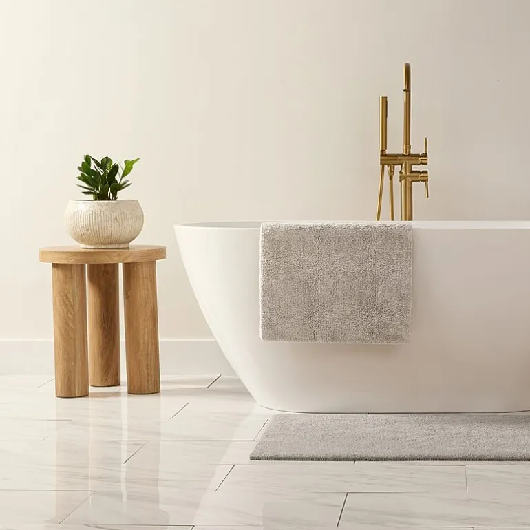 Casual Comfort Solid Reversible Bath Rug