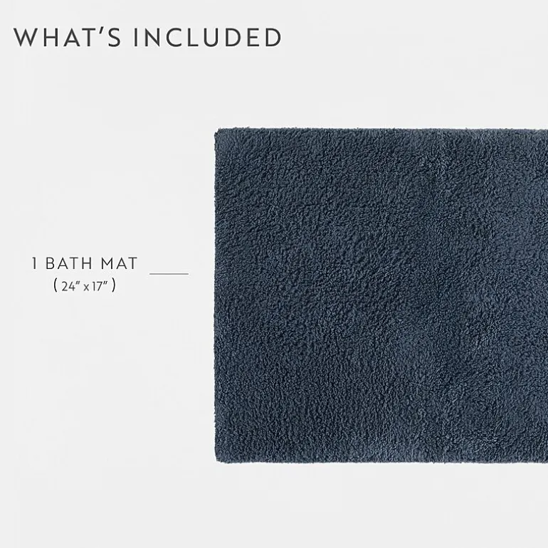 Casual Comfort Solid Reversible Bath Rug