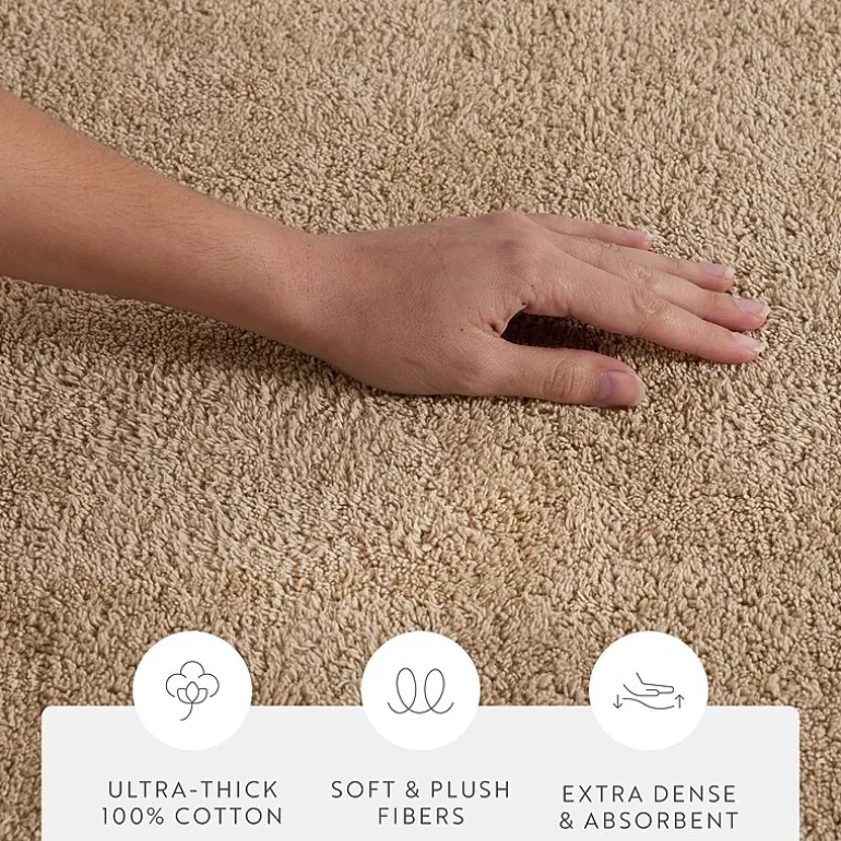 Casual Comfort Solid Reversible Bath Rug