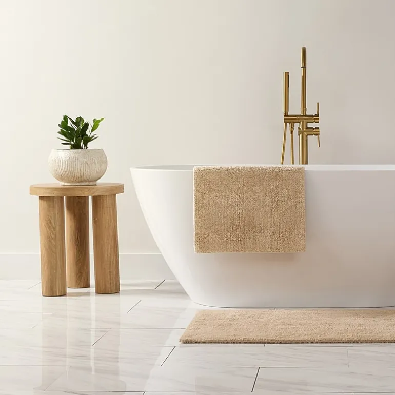Casual Comfort Solid Reversible Bath Rug
