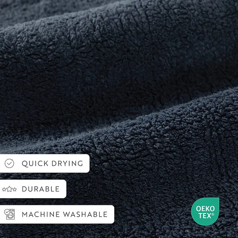 Casual Comfort Solid Reversible Bath Rug