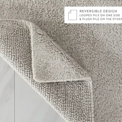 Casual Comfort Solid Reversible Bath Rug
