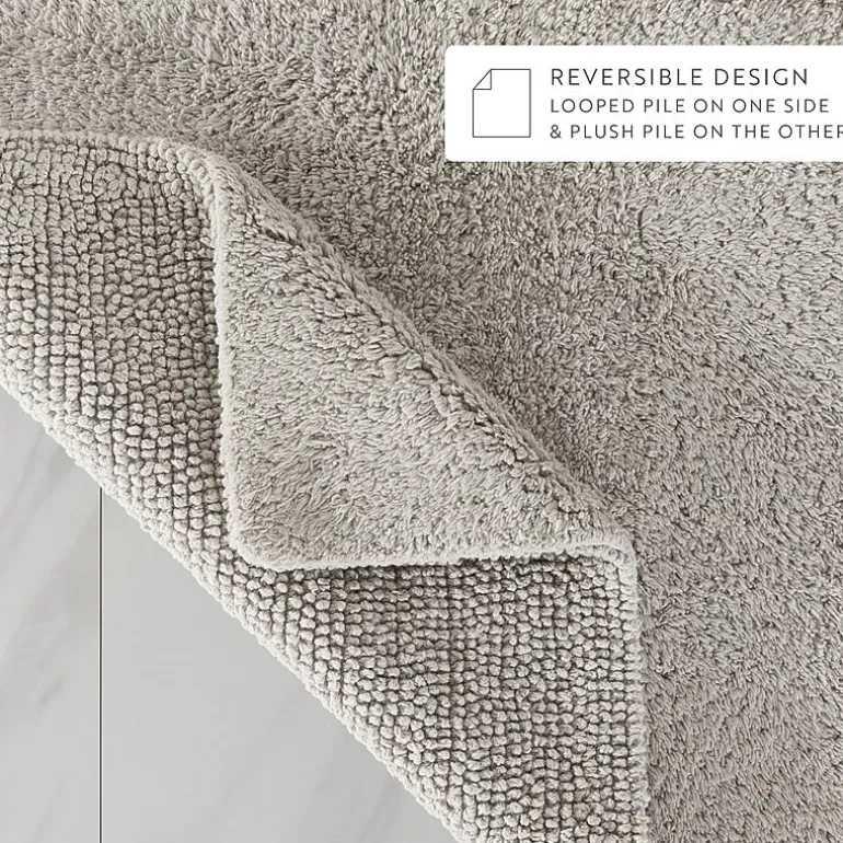 Casual Comfort Solid Reversible Bath Rug
