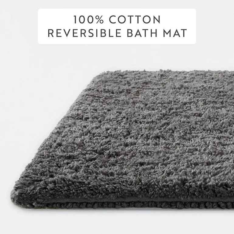 Casual Comfort Solid Reversible Bath Rug