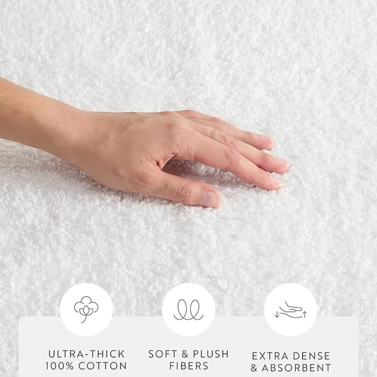 Casual Comfort Solid Reversible Bath Rug