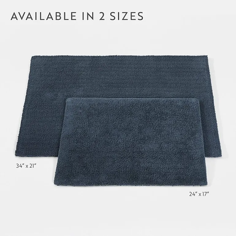 Casual Comfort Solid Reversible Bath Rug