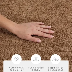 Casual Comfort Solid Reversible Bath Rug