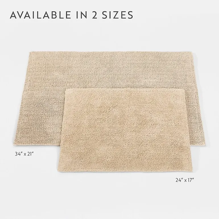Casual Comfort Solid Reversible Bath Rug
