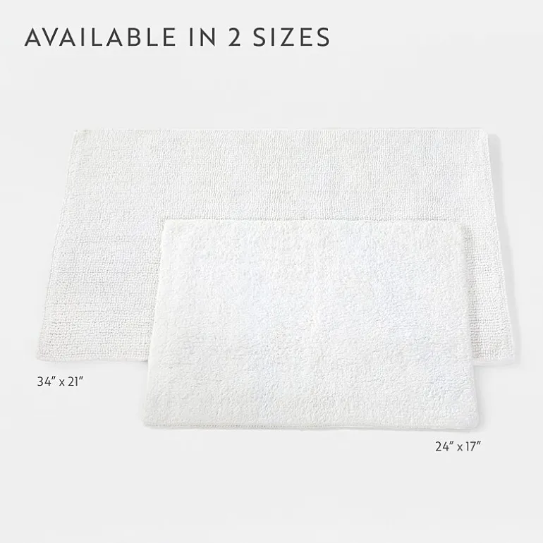 Casual Comfort Solid Reversible Bath Rug