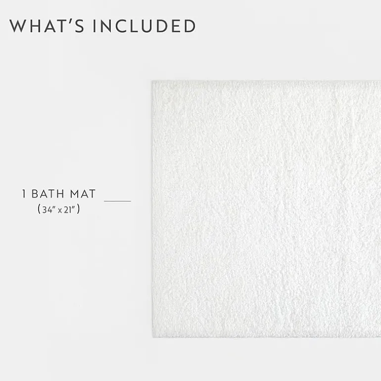 Casual Comfort Solid Reversible Bath Rug