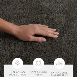 Casual Comfort Solid Reversible Bath Rug