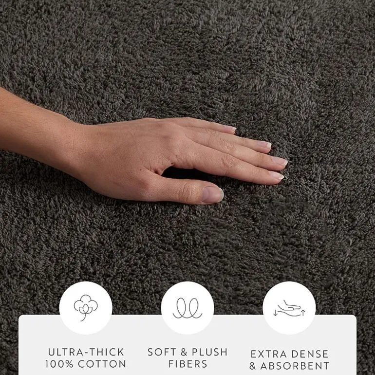 Casual Comfort Solid Reversible Bath Rug