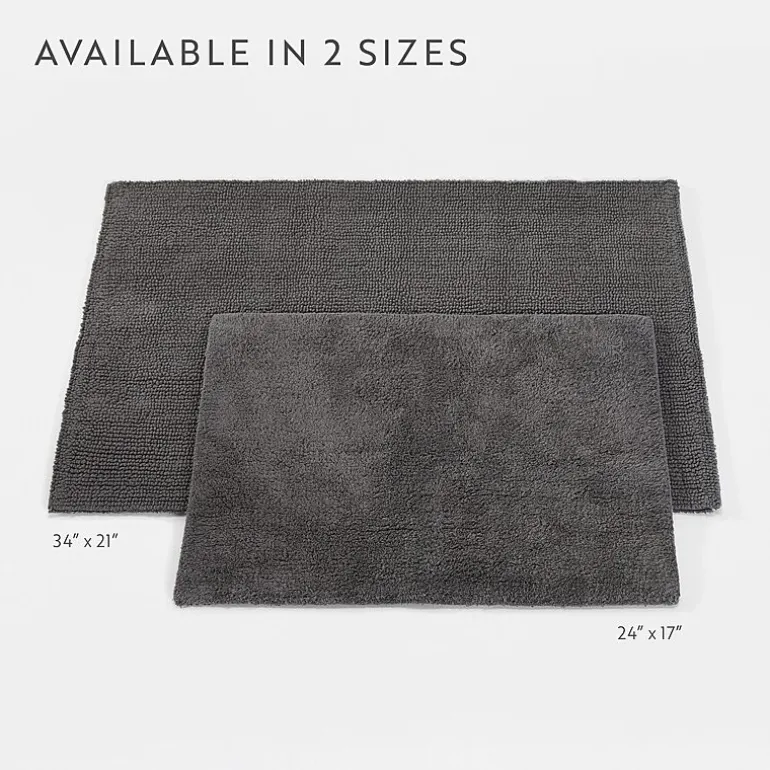 Casual Comfort Solid Reversible Bath Rug