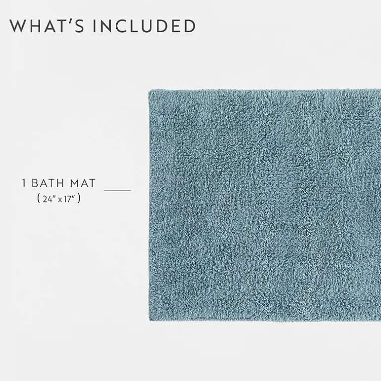 Casual Comfort Solid Reversible Bath Rug
