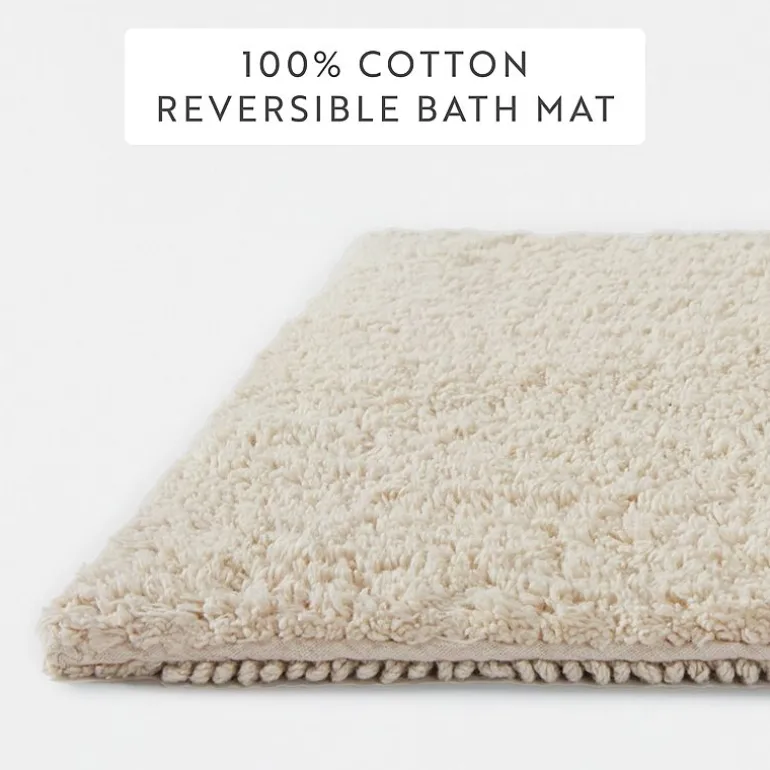 Casual Comfort Solid Reversible Bath Rug