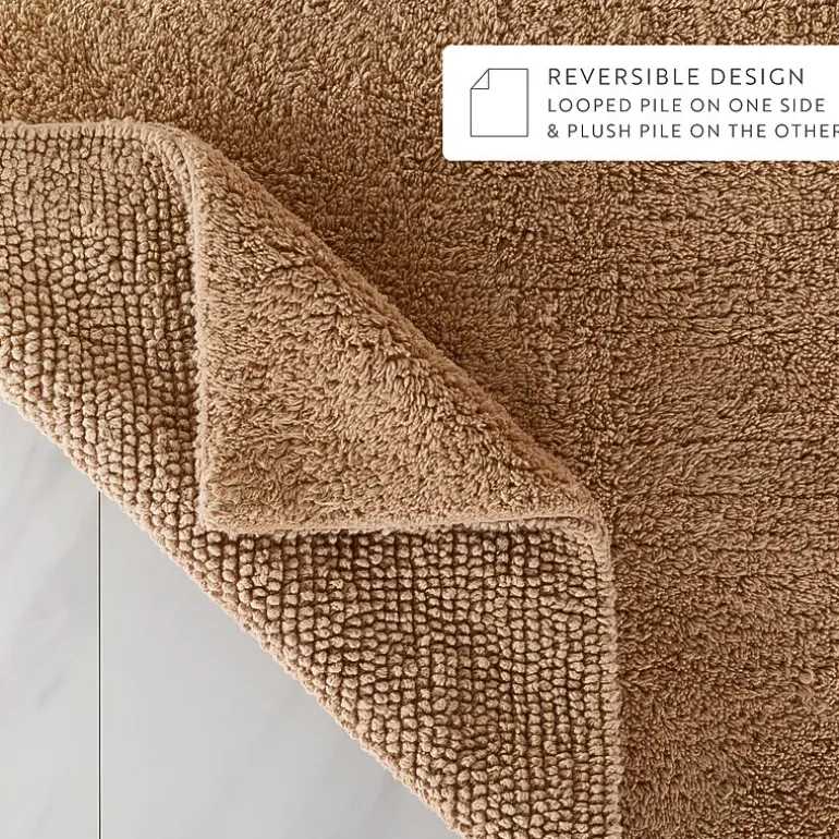 Casual Comfort Solid Reversible Bath Rug