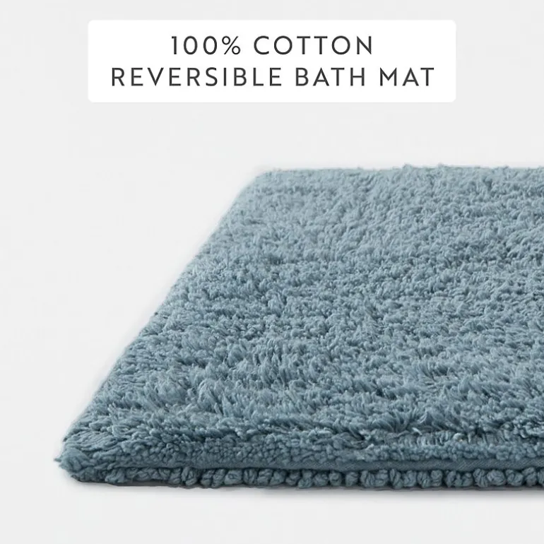 Casual Comfort Solid Reversible Bath Rug