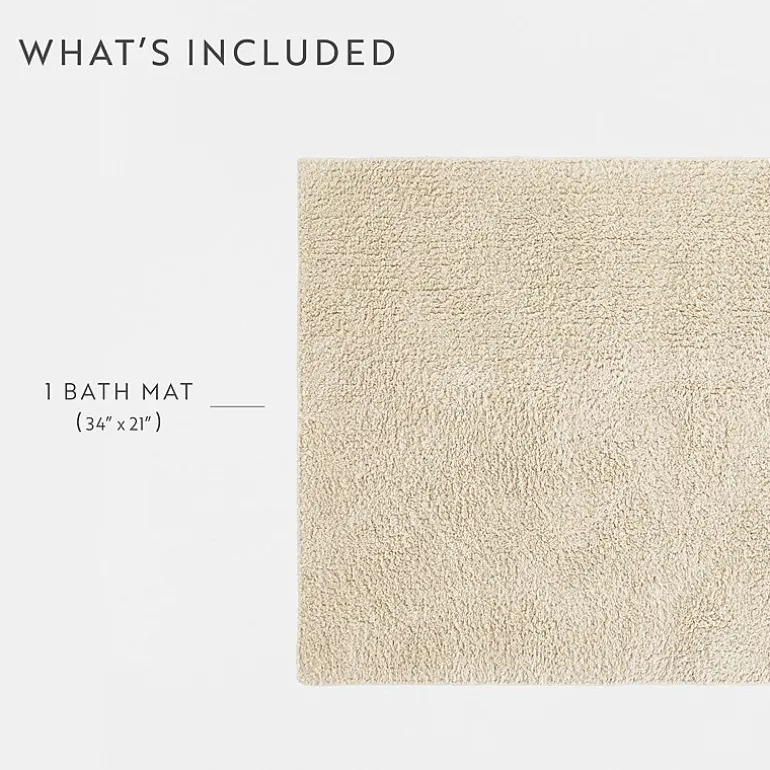 Casual Comfort Solid Reversible Bath Rug