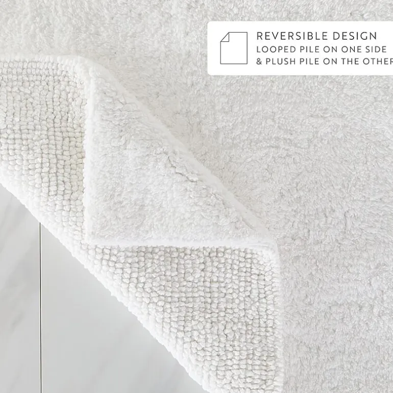 Casual Comfort Solid Reversible Bath Rug