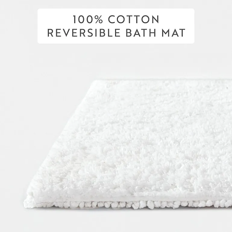 Casual Comfort Solid Reversible Bath Rug