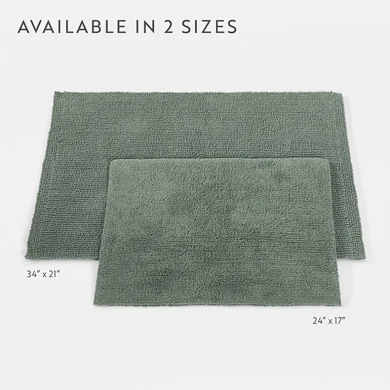 Casual Comfort Solid Reversible Bath Rug