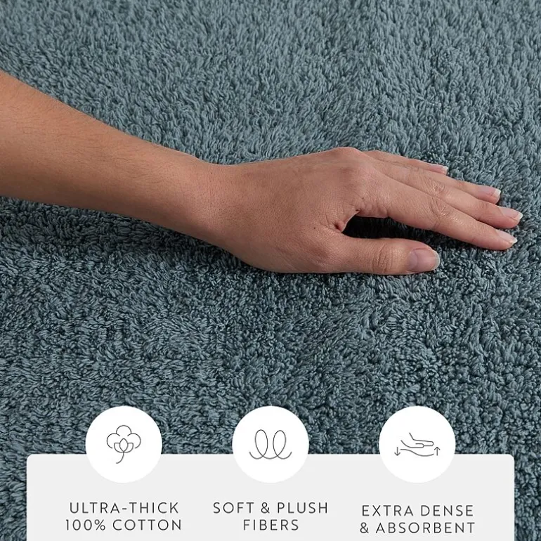 Casual Comfort Solid Reversible Bath Rug