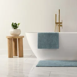 Casual Comfort Solid Reversible Bath Rug