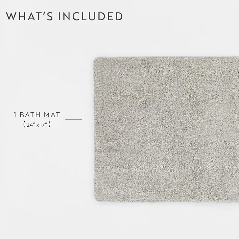Casual Comfort Solid Reversible Bath Rug