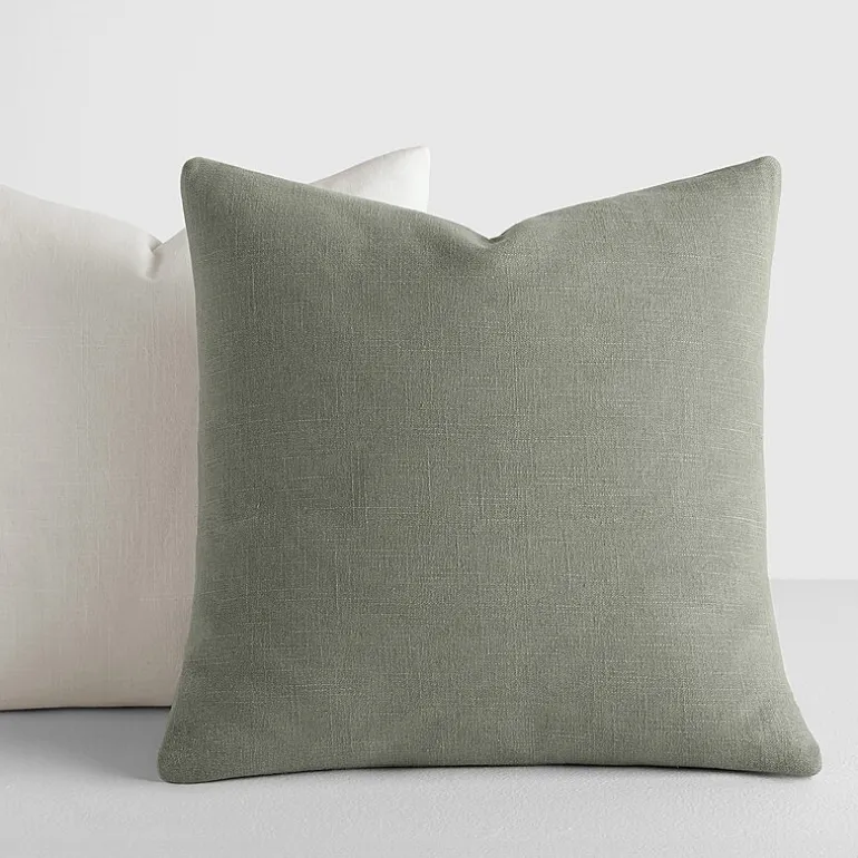 Casual Comfort Solid Stone Wash 2-pc. Square Throw Pillow Set