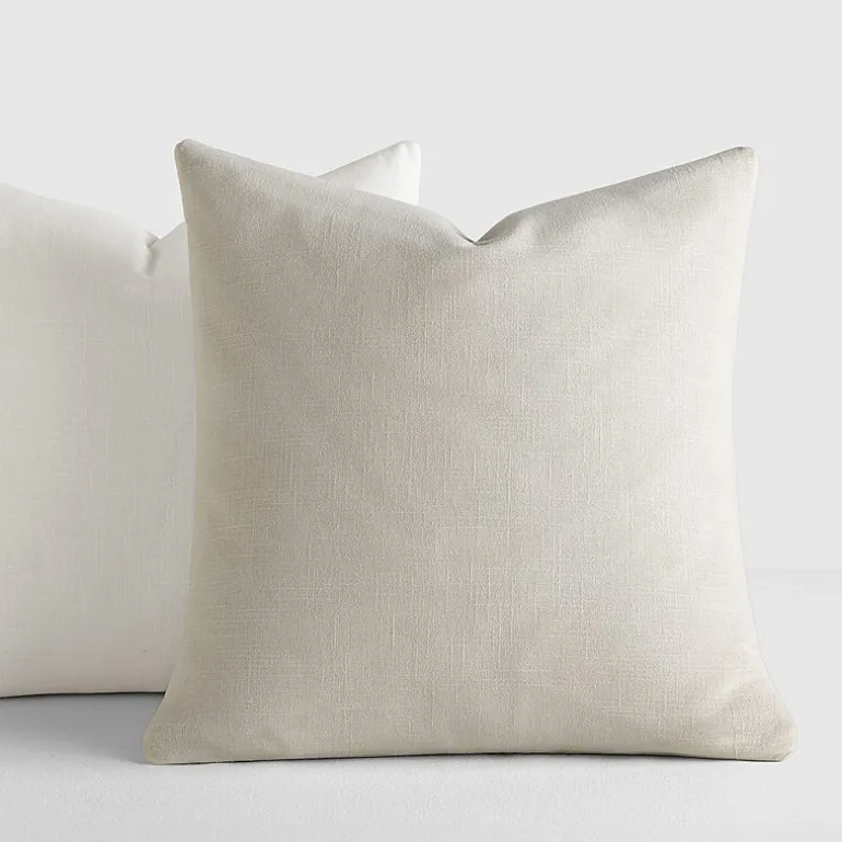 Casual Comfort Solid Stone Wash 2-pc. Square Throw Pillow Set
