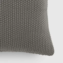 Casual Comfort Stitch Knit Acrylic Square Throw Pillow
