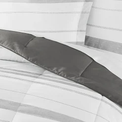 Casual Comfort Stitch Stripe Midweight Down Alternative Comforter Set