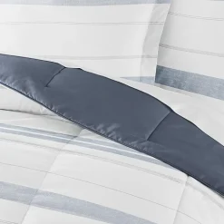 Casual Comfort Stitch Stripe Midweight Down Alternative Comforter Set