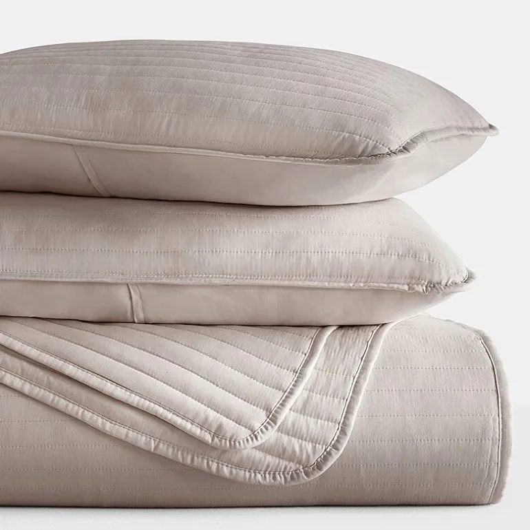 Casual Comfort Stripe Stitch Quilt Set