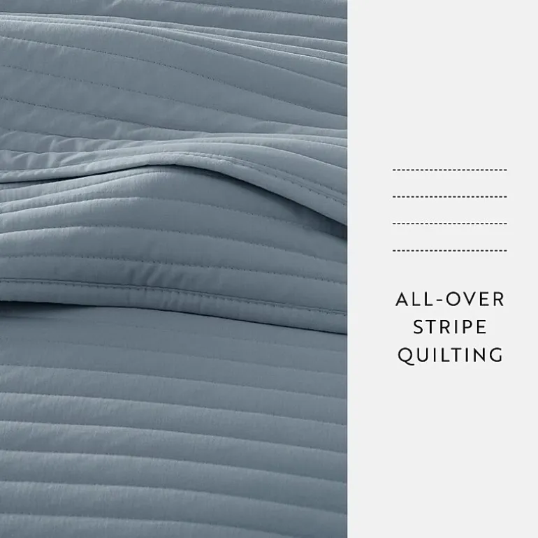 Casual Comfort Stripe Stitch Quilt Set