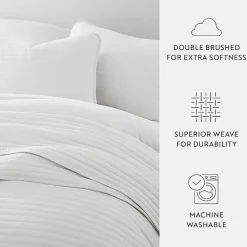 Casual Comfort Stripe Stitch Quilt Set