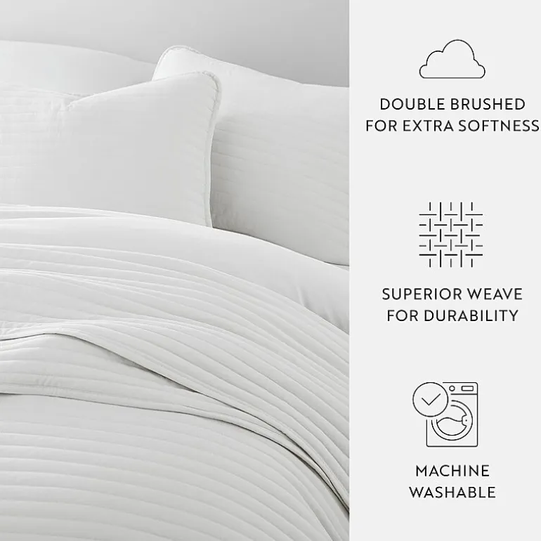 Casual Comfort Stripe Stitch Quilt Set