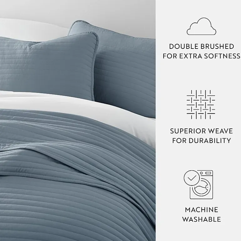 Casual Comfort Stripe Stitch Quilt Set