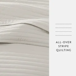 Casual Comfort Stripe Stitch Quilt Set