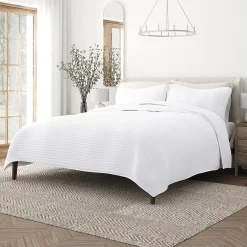 Casual Comfort Stripe Stitch Quilt Set