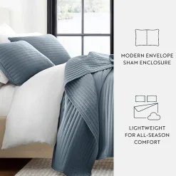 Casual Comfort Stripe Stitch Quilt Set