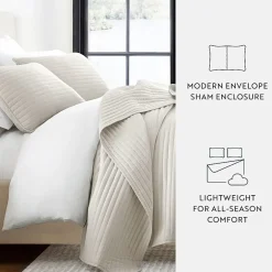Casual Comfort Stripe Stitch Quilt Set