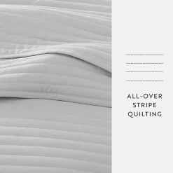 Casual Comfort Stripe Stitch Quilt Set