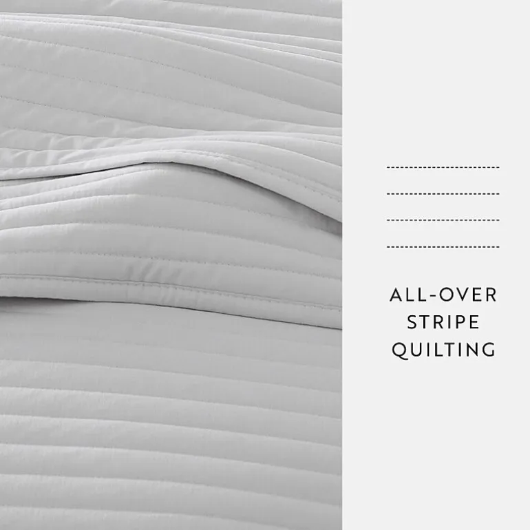 Casual Comfort Stripe Stitch Quilt Set