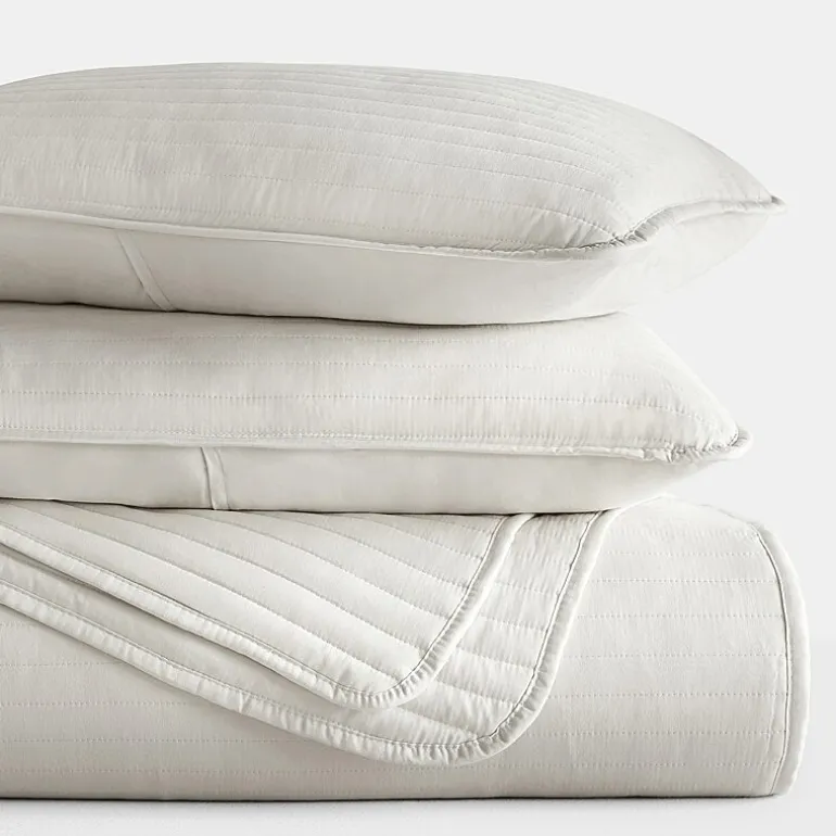 Casual Comfort Stripe Stitch Quilt Set